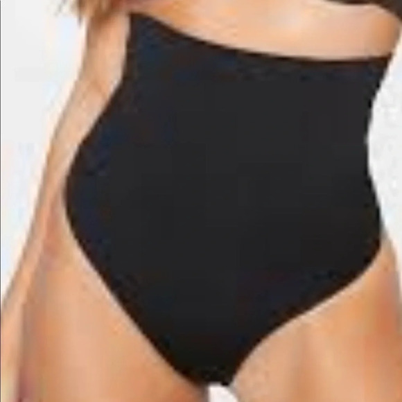 Tahari seamless control high waisted brief with  lace trim Sz M - Picture 3 of 14